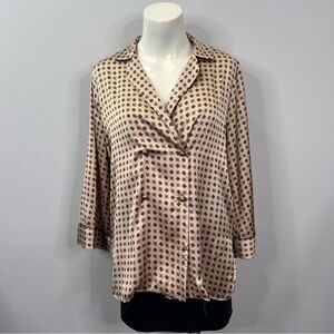 CLEARANCE 🏷️ Zara Beige Geometric Shirt sz Small